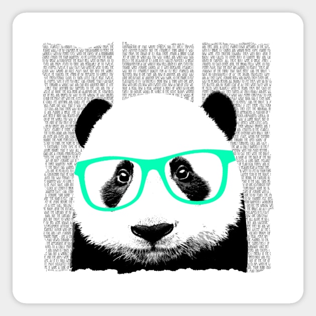 Glasses panda Sticker by My_Gig